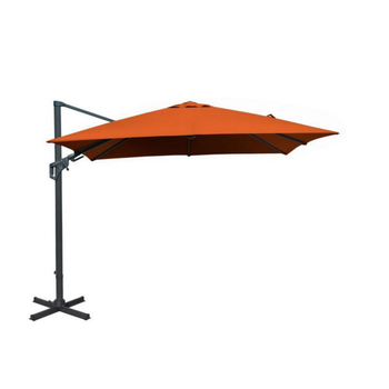 Visuel 1 du produit Parasol déporté en aluminium orientable, inclinable et rotatif Proloisirs Sienne - 3 x 3 m
