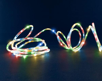 Visuel 1 du produit Guirlande lumineuse à 250 micro LED multicolore et tube transparent Fil Lumière®  - 7,5 m