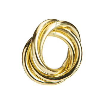 Visuel 1 du produit Rond de serviette 3 anneaux en métal doré - Ø 6 cm