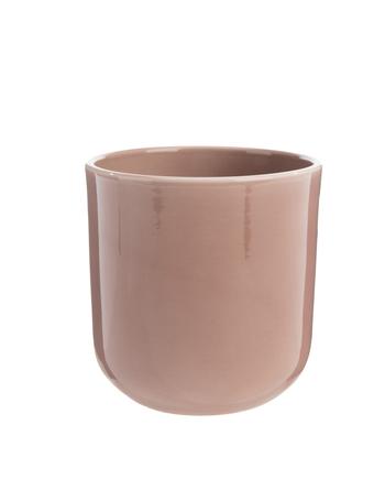 Visuel 1 du produit Cache-pot en céramique coloris vieux rose Série 801 - Ø 12/13 x H 13,5 cm