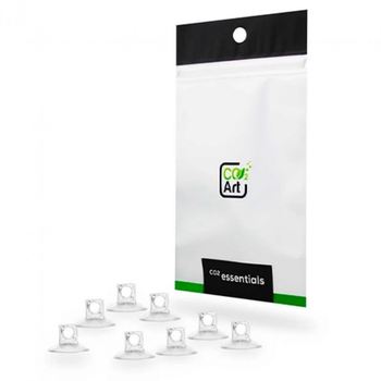 Visuel 1 du produit Ventouse qualité premium pour tubes 6/4mm et verre, CO2ART - lot de 8
