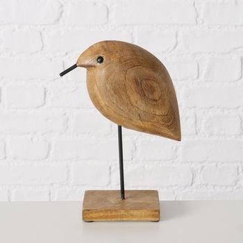 Visuel 1 du produit Figurine oiseau en manguier naturel Tico - 16 x 7 x 24 cm