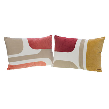 Visuel 1 du produit Coussin en coton à motifs géométriques Gaya - 40 x 60 cm