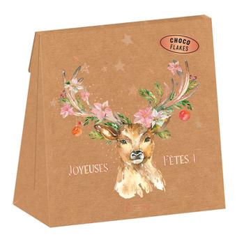 Visuel 1 du produit Chocoflakes de Noël « Joyeuses Fêtes » village de Noel Art Grafik - 80 g