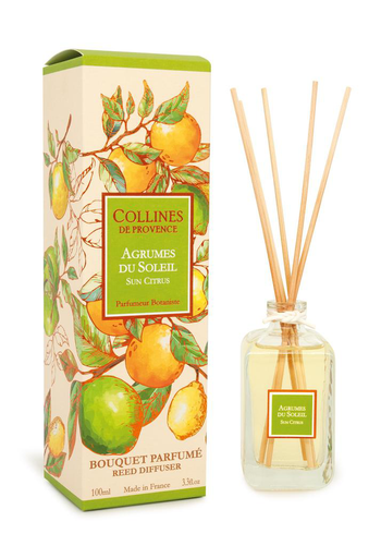 Visuel 1 du produit Bouquet parfumé vert Collines de Provence Agrumes du soleil x 20 - 100 ml