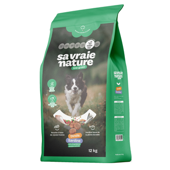 Visuel 1 du produit Croquettes chien adulte dinde et sardine Sa Vraie Nature - 12 kg