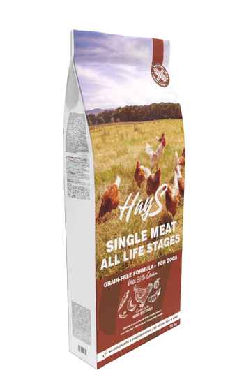 Visuel 1 du produit Croquette pour chien adulte mono-protéine de poulet sans céréales Hays - 12 kg