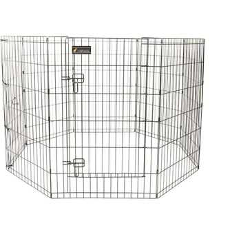 Visuel 1 du produit Parc pour chien en métal noir - 91 cm