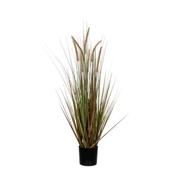 Visuel 1 du produit Herbe artificielle panache Dogtail en pot coloris vert - 150 cm