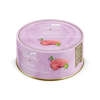 Visuel 1 du produit Pâtée pour chat à la dinde Terra Felis - 80 g