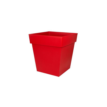 Visuel 1 du produit Pot Toscane carré coloris rouge rubis 49,5 x 49,5 x 52,5 cm de 87 L