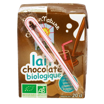 Visuel 1 du produit Lait Chocolaté Biologique briquette 20cl