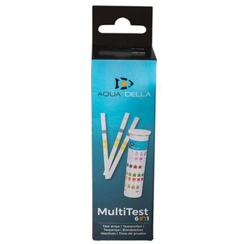 Visuel 1 du produit Bandelettes de test d'eau 6 en 1, AQUA DELLA Multi test - 50 unités
