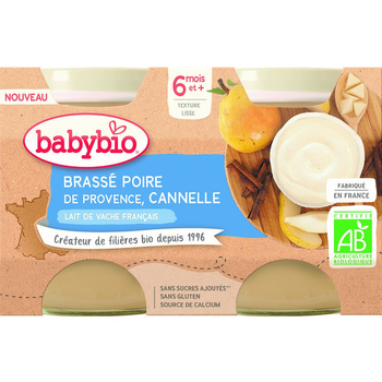 Visuel 1 du produit Pots brassés Poire Cannelle 2x130 g 6 mois+