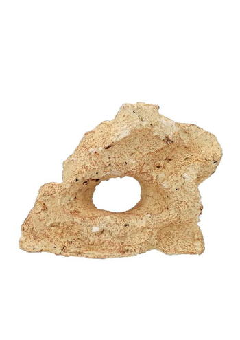 Visuel 1 du produit Décor pour aquarium céramique naturelle coloris beige 1 trou Tyrol - Taille M