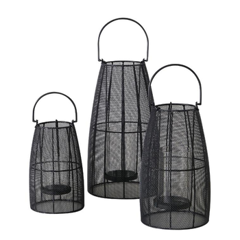 Visuel 1 du produit Photophore Cinto coloris gris en métal - 40 cm