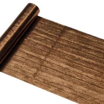 Visuel 1 du produit Chemin de table en polyester chocolat Loom - 300 x 28 cm
