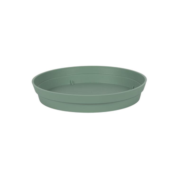 Visuel 1 du produit Soucoupe ronde en polypropylène vert laurier Eda Toscane - Ø 22,5 cm