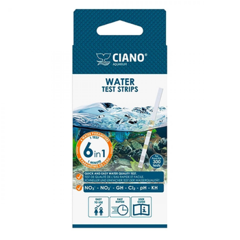 Visuel 1 du produit Bandes de test d'eau 6-en-1, CIANO - kit d'analyse rapide et précis