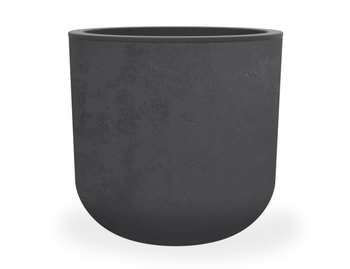 Visuel 1 du produit Pot en polypropylène coloris gris anthracite Eda Basalt Up - Ø 48,5 x H 46,2 cm
