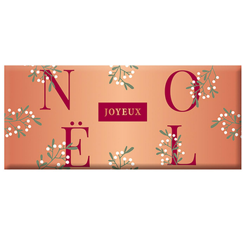 Visuel 1 du produit Mini tablette de chocolat au lait  « Joyeux Noël » Art Grafik