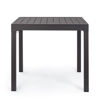 Visuel 1 du produit Table extensible PELAGIUS en aluminium - Anthracite - BIZZOTTO- 83/166x80cm