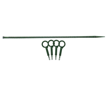 Visuel 1 du produit Tuteur à tomate avec 4 attaches coloris vert  - 180 cm