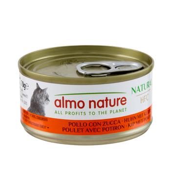 Visuel 1 du produit Pâtée pour chat HFC Natural au poulet et potiron Almo Nature - 70 g