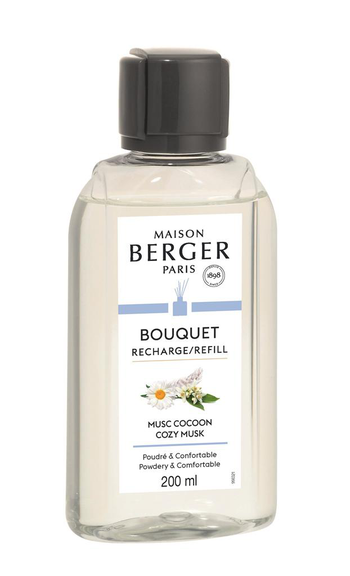 Visuel 1 du produit Recharge pour bouquet parfumé Maison Berger Musc cocoon - 200 ml