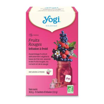 Visuel 1 du produit Infusion à froid bio fruits rouges Yogi Tea - 15 sachets