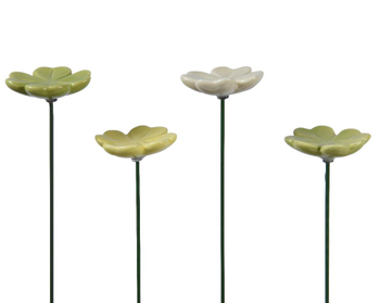 Visuel 1 du produit Pique fleurs coloris vert en porcelaine - 4,2 x 4,5 x 28 cm