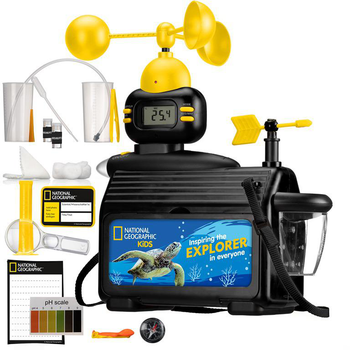 Visuel 1 du produit Station météo pour enfants noire Bresser - 33,8 x 27,5 x 10 cm