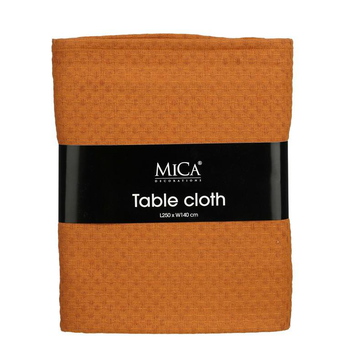 Visuel 1 du produit Nappe en coton ocre Mica Mandy - 250 x 140 cm