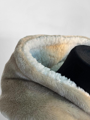 Visuel 1 du produit Sweatplaid grège en polyester avec poche Tender - 76 x 89 cm