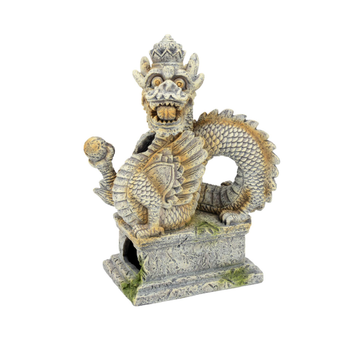 Visuel 1 du produit Décoration pour aquarium coloris multicolore Dragon Balinais 3 trous Aquatlantis - 14 x 11 x 20 cm