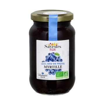Visuel 1 du produit Préparation bio 100 % fruits myrtille sauvage Saveurs Attitudes - 310 g