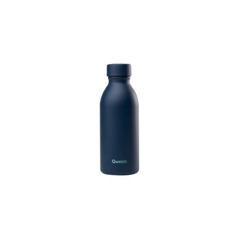 Visuel 1 du produit Bouteille isotherme en inox recyclé Qwetch Icon Matt bleu nuit - 500 ml
