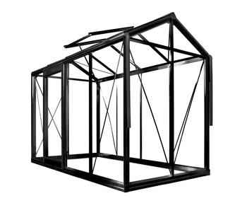 Visuel 1 du produit Serre de jardin Piccolo 04 Blackline coloris noir laqué ACD - 159 x 298 cm