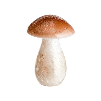 Visuel 1 du produit Champignon décoratif à poser en verre marron - 12,5 x 9 cm