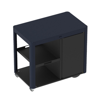 Visuel 1 du produit Chariot Achille bleu navy et noir pour plancha Eno