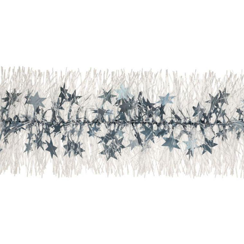 Visuel 1 du produit Guirlande scintillante à étoiles en plastique bleu - Ø 100 mm x 2 m