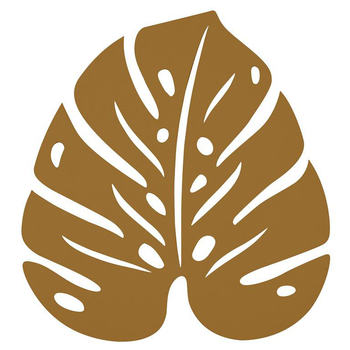 Visuel 1 du produit Dessous de plat en acier pain d’épice Fermob Monstera - 24 x 22 cm