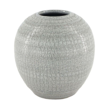 Visuel 1 du produit Vase coloris gris en terre cuite - Ø 19 cm