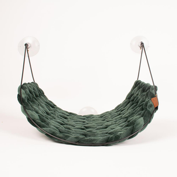 Visuel 1 du produit Lit fenêtre pour chat coloris vert Europet Sofia - 46 x 34 x 51 cm