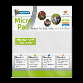 Visuel 1 du produit Ouate de filtration micro pad 45x25 cm - SUPERFISH BASSIN - très absorbante