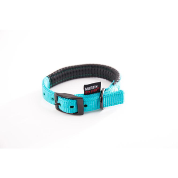 Visuel 1 du produit Collier droit Confort pour chien coloris turquoise - 2x45 cm