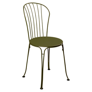 Visuel 1 du produit Fauteuil Chaise Opera + coloris vert en acier Fermob - 43 x 55 cm