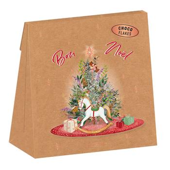 Visuel 1 du produit Chocoflakes de Noël « Ho ho ho » avec tête de Père Noël - 80 g