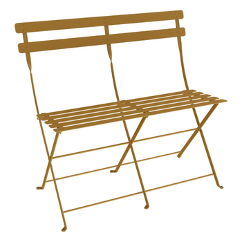 Visuel 1 du produit Banquette Bistro coloris marron en acier Fermob - 88 x 29 cm
