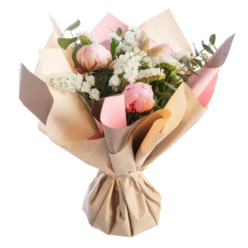 Visuel 1 du produit Bouquet bulle 100% Fleurs de France pour la Fête des Mères - 17 tiges